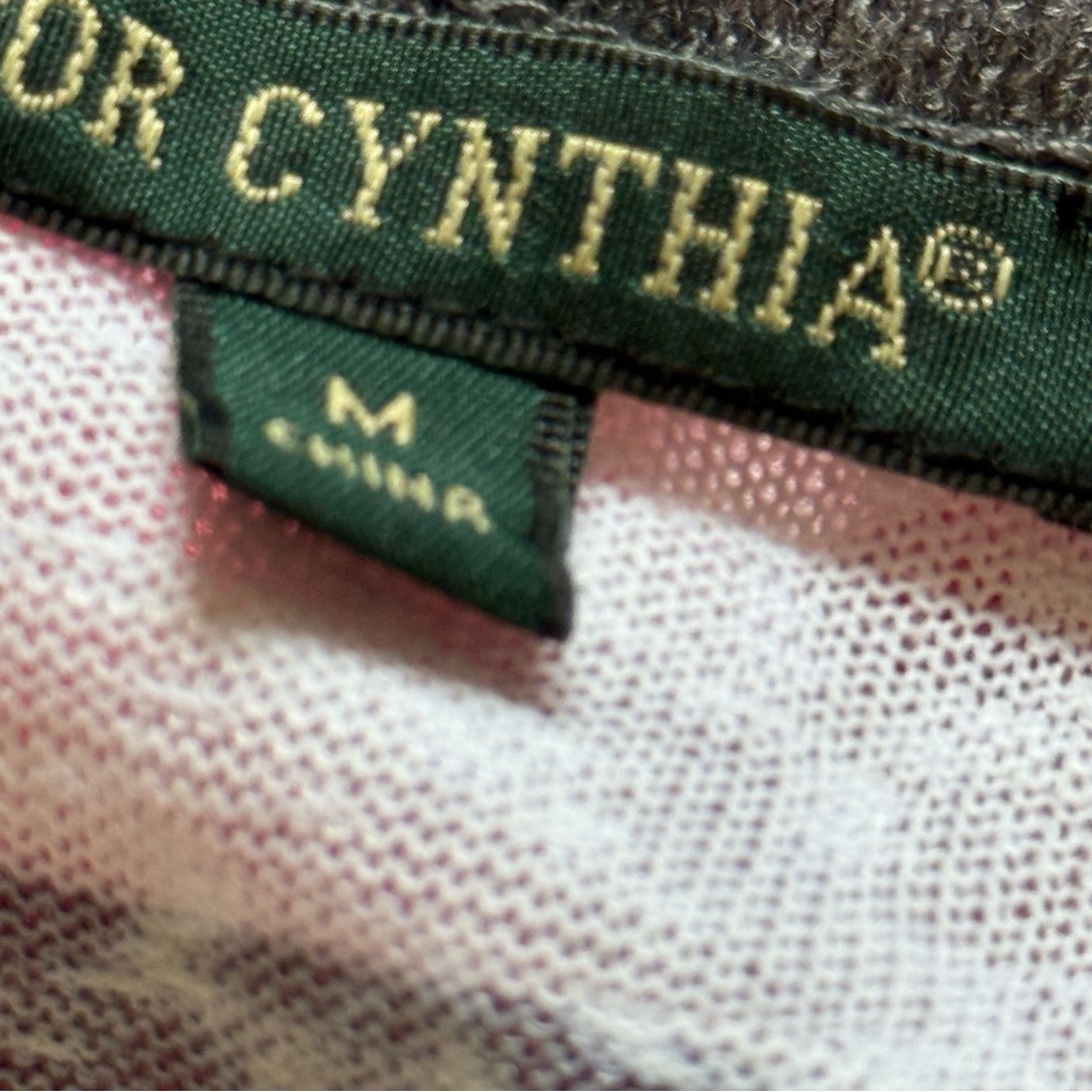 For Cynthia Gray/Tan & White Striped Tank Tops, Medium, New, Set of 2 - Picture 6 of 16